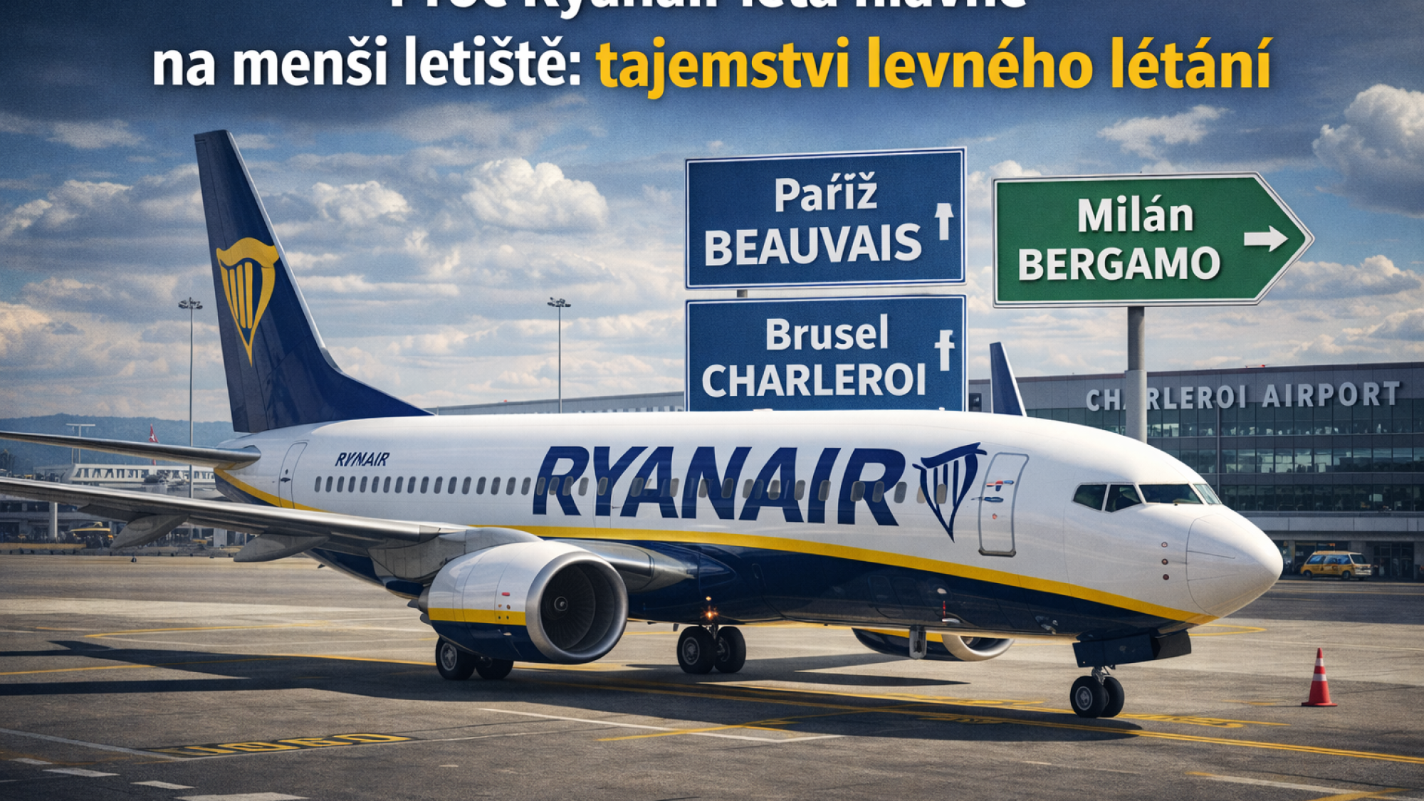 Ryanair na letisku Charleroi
