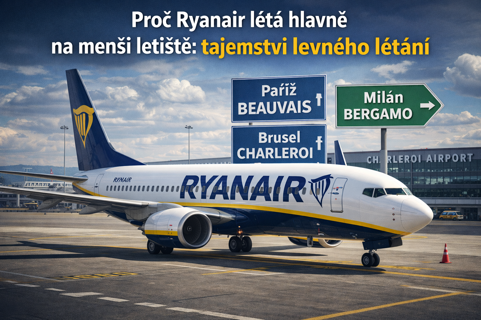 Ryanair na letisku Charleroi