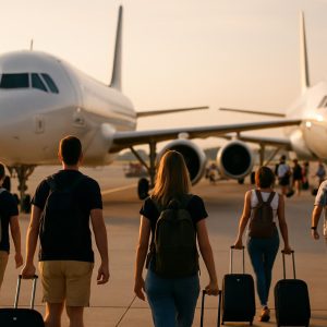 Ryanair vs Smartwings – letadla na letišti při nástupu cestujících